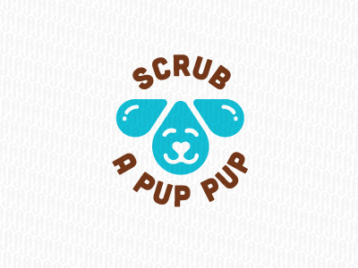 ScrubPup ames dog drops jerron logo puppy water