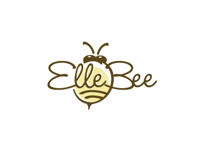 Elle Bee bee logo wings