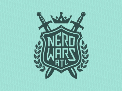 NerdWars ames crest.crown jerron logo shield sward