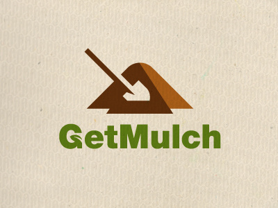 GetMulch ames jerron logo mulch pile shovel