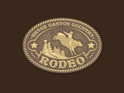 Bryce Rodeo ames belt buckle bryce bull cowboy crest jerron logo rodeo