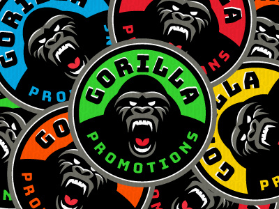 GorillaPromotions animal colorful gorilla logo