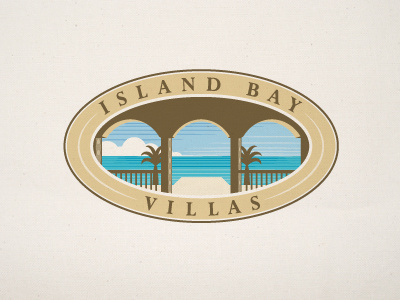 Island Bay crest logo sea view villa