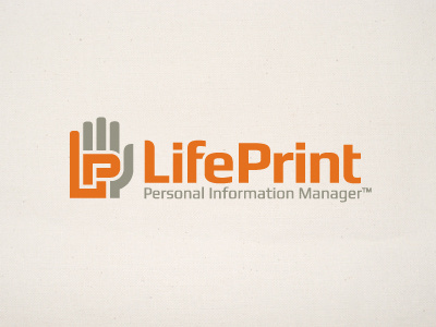 LifePrint hand initials logo