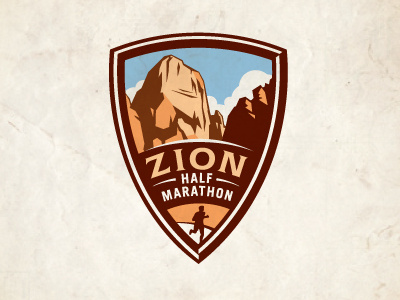 Zion2 badge crest emblem enclosure logo marathon national park zion