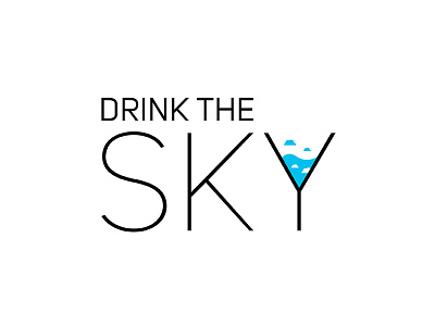 Drink the sky design logo new project