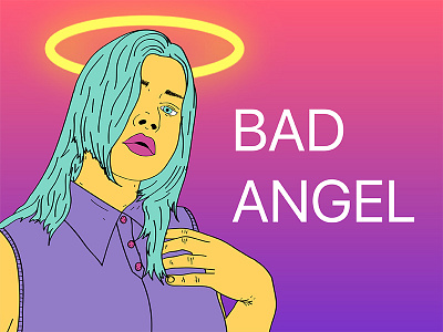 Bad Angel badgirl design girl illustrations mylove myuniverse