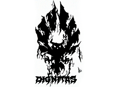 Dignitas Tribal art design illustration mascot logos traditional art tribal