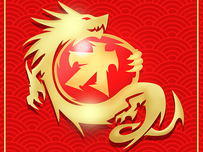 Dragon Tribal art design dragon illustration mascot logos tribal vector