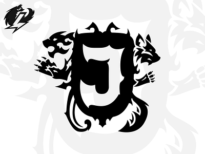 Cyno Tribal Emblem art design emblem illustration logo tiger tribal vector wolf