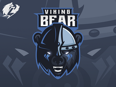 Viking Bear Mascot Logo bear bear logo branding design illustrator logo mascot logos vector viking viking bear