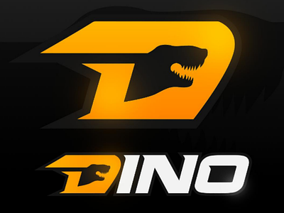 D + Dinosaur logo dinosaur logo branding