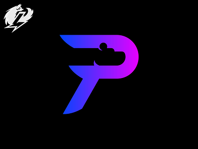 P + Bear Logo bear branding design logo p vector