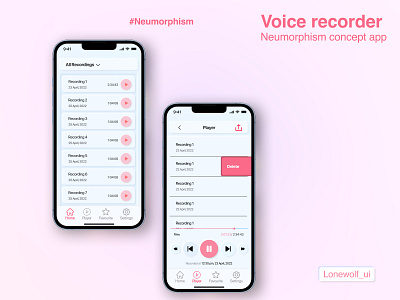 voice recorder app concept app design graphic design typography ui ux