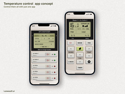 Universal ac controller app concept app design graphic design typography ui ux