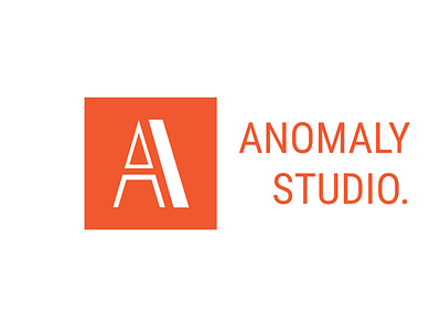 Anomaly Studio Logo branding concept design inspiration logo marketing simple