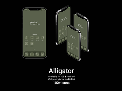 Alligator icons for ios14 & android android android design iconset ios14 ios14homescreen