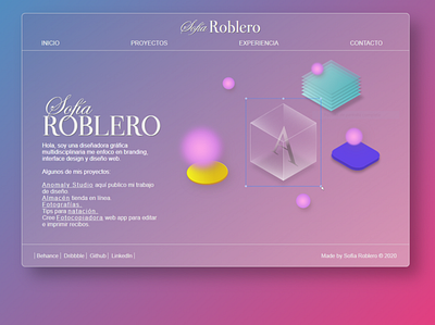 Portafolio Design concept css 3 html 5 portfolio ui design ux design web design