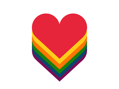 Heart Rainbown civil rights flag heart icon lgbt parade people rainbow sketch