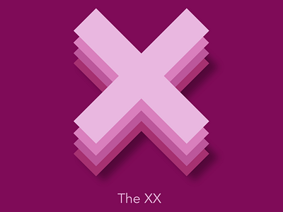 The XX album cover icon inspiration material design music