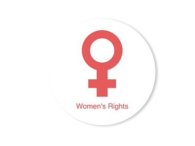 Women's Rights civil rights icon inspiration march material design simple women
