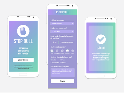 UI Stop Bull App app bullying mobile