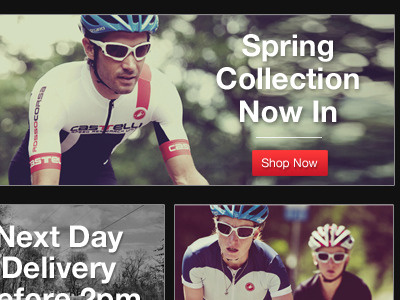 Ribble Homepage black buttons cycling webdesign