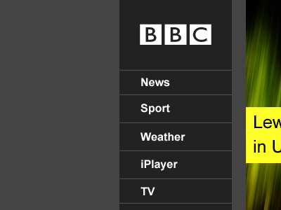 The Future BBC bbc clean dark webdesign