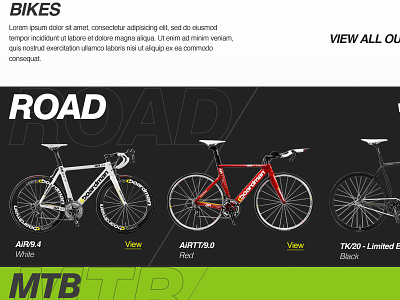Boardman Bikes bikes clean colourful webdesign