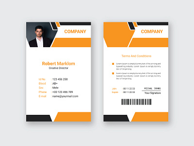 Company Business Id Card Design marketing