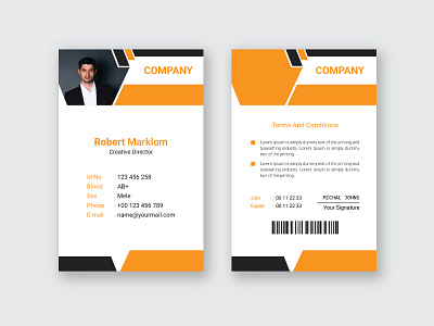 Company Business Id Card Design