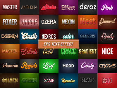 EPS Text Effect Design