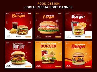 FOOD DESIGN SOCIAL MEDIA POST BANNER