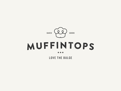 Muffintops branding logo muffins
