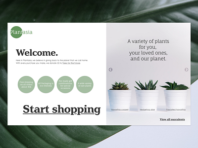 Plantasia- Landing Page