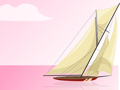 A Boat on a River 3d animation app branding design flat graphic design icon ill illustration illustrator logo minimal motion graphics typography ui ux vector web website
