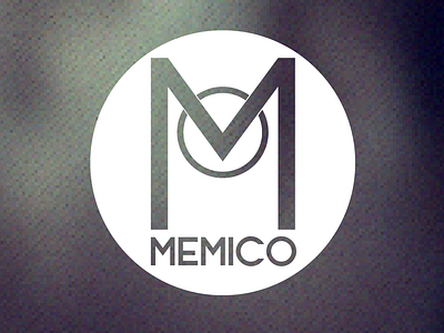 Memico branding design graphic m white