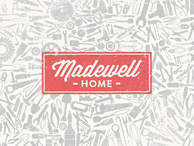 Madewell branding distress home logo madewell poster