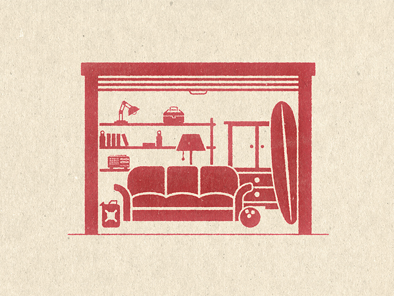 SpaceBox illustration advertising ad marketing storage