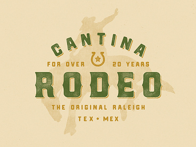 YeeHaw branding cantina distress identity logo mexican rodeo tacos texture type