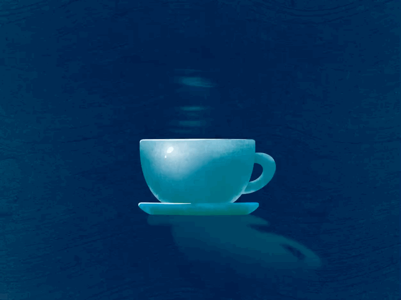 Café del mar animation2d coffee procreate