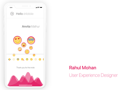My first dribble shot first dribbble shot iphone x love white mobile ux