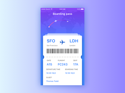 Boarding pass