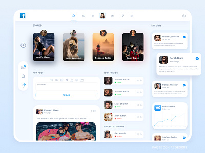 Facebook Redesign | The first part affinitydesigner app branding chat cute dailyui design dribbble facebook freebie icon illustration indentity tablet typography ui userinterface ux vector web