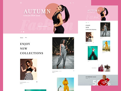 Fashion Landing Page Design