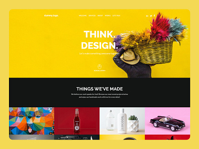 Creative agency landing page