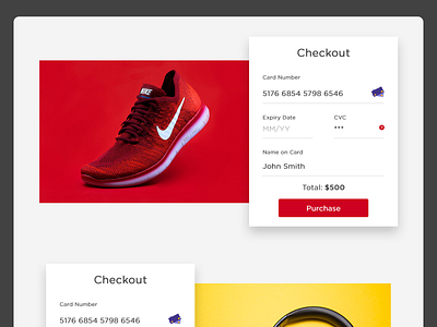 Credit Card Checkout UI Design designs, themes, templates and ...