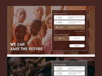 Donation Form UI Design