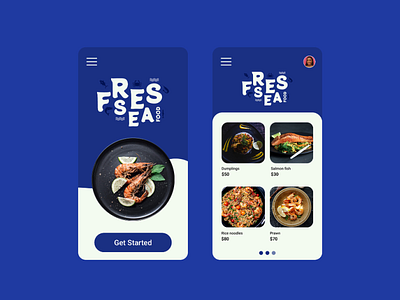 Fres Sea Food Brand Concept app design branding design header mobile app design ui ui design ui ux