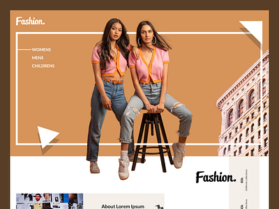 Fashion - online store website concept ecommerce fashion landing page ui user interface web web design website